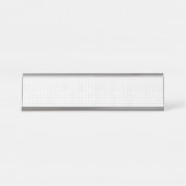 Black Polka Dot Seamless Pattern | Tiny Dots Schreibtischnamensplakette (Vorderseite )