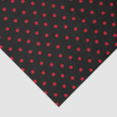 Black Polka Dot Seidenpapier (Detail)