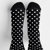 Black Polka Dot Socken (Oben)