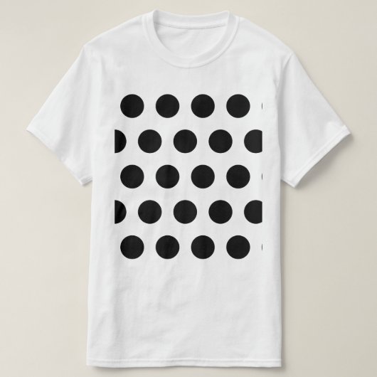 Black Polka Dot T-Shirt (Design vorne)