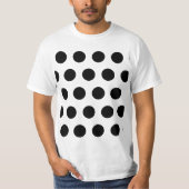 Black Polka Dot T-Shirt (Vorderseite)