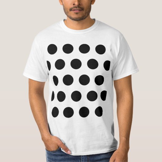 Black Polka Dot T-Shirt (Vorderseite)