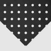 BLACK POLKA DOT Tissue Paper Seidenpapier (Ausschnitt)