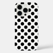 Black Polka Dots Case-Mate iPhone Hülle (Rückseite)