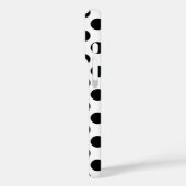 Black Polka Dots Case-Mate iPhone Hülle (Rückseite / Links)