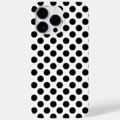 Black Polka Dots Case-Mate iPhone Hülle (Rückseite)