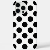 Black Polka Dots Case-Mate iPhone Hülle (Rückseite)