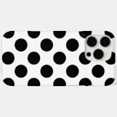 Black Polka Dots Case-Mate iPhone Hülle (Rückseite (Horizontal))