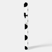Black Polka Dots Case-Mate iPhone Hülle (Rückseite / Links)