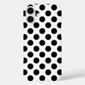 Black Polka Dots Case-Mate iPhone Hülle (Rückseite)