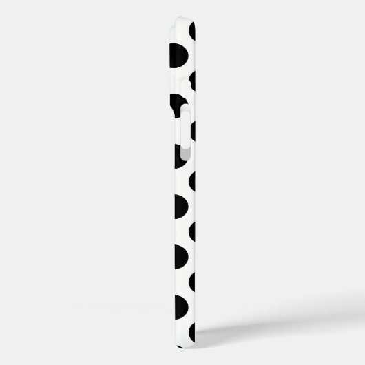 Black Polka Dots Case-Mate iPhone Hülle (Rückseite / Links)
