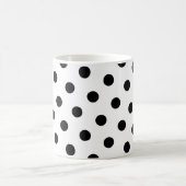 Black Polka Dots Kaffeetasse (Mittel)