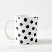 Black Polka Dots Kaffeetasse (Links)