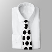 Black Polka Dots Krawatte (Gebunden)