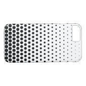 Black Polka Dots Modern White Case-Mate iPhone Hülle (Rückseite (Horizontal))