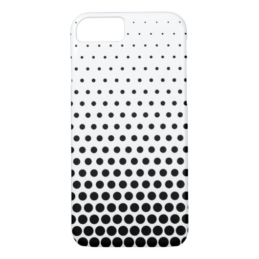 Black Polka Dots Modern White Case-Mate iPhone Hülle (Rückseite)
