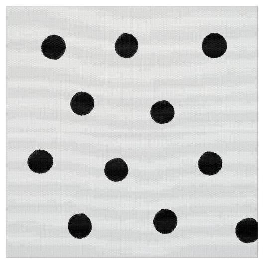 Black Polka Dots Stoff (Muster)
