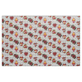 Black Polka Dotted Mama Tattoo Stoff (Fat Quarter (45,7 x 55,9 cm))