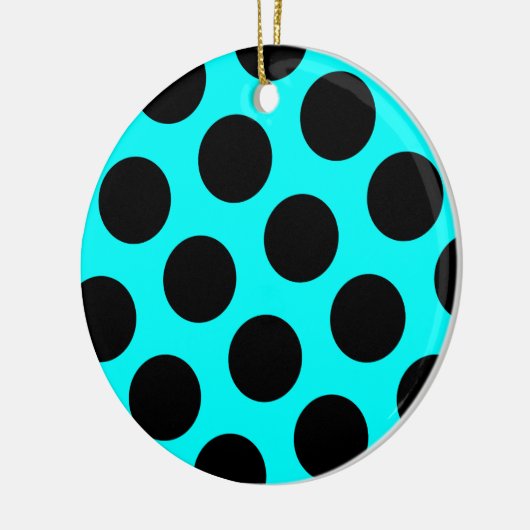 Black Polka Dotted Ornament (Links)