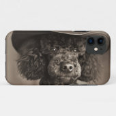 Black Poodle als Cowboy Halloween-Kostüm verkleide Case-Mate iPhone Hülle (Rückseite (Horizontal))