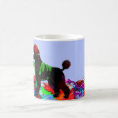 Black Poodle Artist Verwandlungstasse (Mittel)