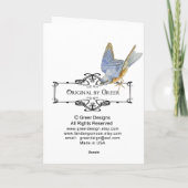 Black Poodle Box Retro Art Print Karte (Rückseite)