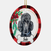 Black Poodle Dog Ornament (Rechts)