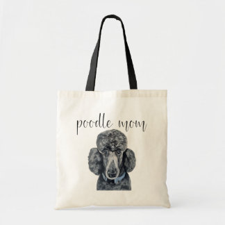 Black Poodle Dog Tote Bag Tragetasche