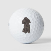 Black Poodle Golfball (Vorderseite)