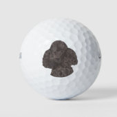 Black Poodle Golfball (Vorderseite)