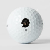 Black Poodle Golfball (Vorderseite)