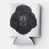 Black Poodle Hundegesicht Dosenkühler (Vorderseite)