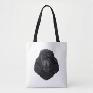 Black Poodle Hundegesicht Tasche