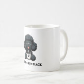 Black Poodle Kaffee nichts außer schwarz Kaffeetasse (VorderseiteRechts)