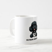 Black Poodle Kaffee nichts außer schwarz Kaffeetasse (Vorderseite Links)