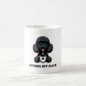 Black Poodle Kaffee nichts außer schwarz Kaffeetasse (Mittel)