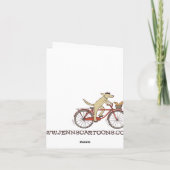 Black Poodle Karte (Rückseite)