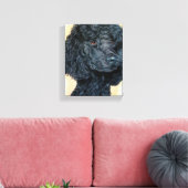 Black Poodle Leinwanddruck (Insitu (Wohnzimmer))
