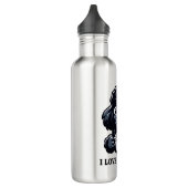 Black Poodle Lieben Black Coffee Edelstahlflasche (Links)
