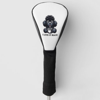 Black Poodle Lieben Black Coffee Golf Headcover