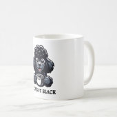 Black Poodle Lieben Black Coffee Kaffeetasse (VorderseiteRechts)