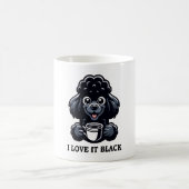 Black Poodle Lieben Black Coffee Kaffeetasse (Mittel)