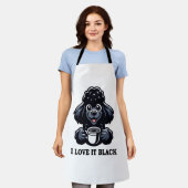 Black Poodle Lieben Black Coffee Schürze (Getragen)