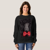 Black Poodle Long Sweatshirt (Vorne ganz)