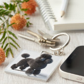 Black Poodle Schlüsselanhänger (Vorderseite rechts)