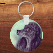 Black Poodle Schlüsselanhänger (Vorderseite)