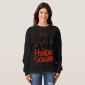 Black Poodle Squad Sweatshirt (Vorne ganz)