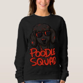 Black Poodle Squad Sweatshirt (Vorderseite)