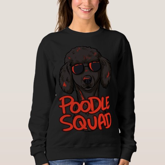 Black Poodle Squad Sweatshirt (Vorderseite)