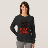 Black Poodle Squad T-Shirt (Vorne ganz)